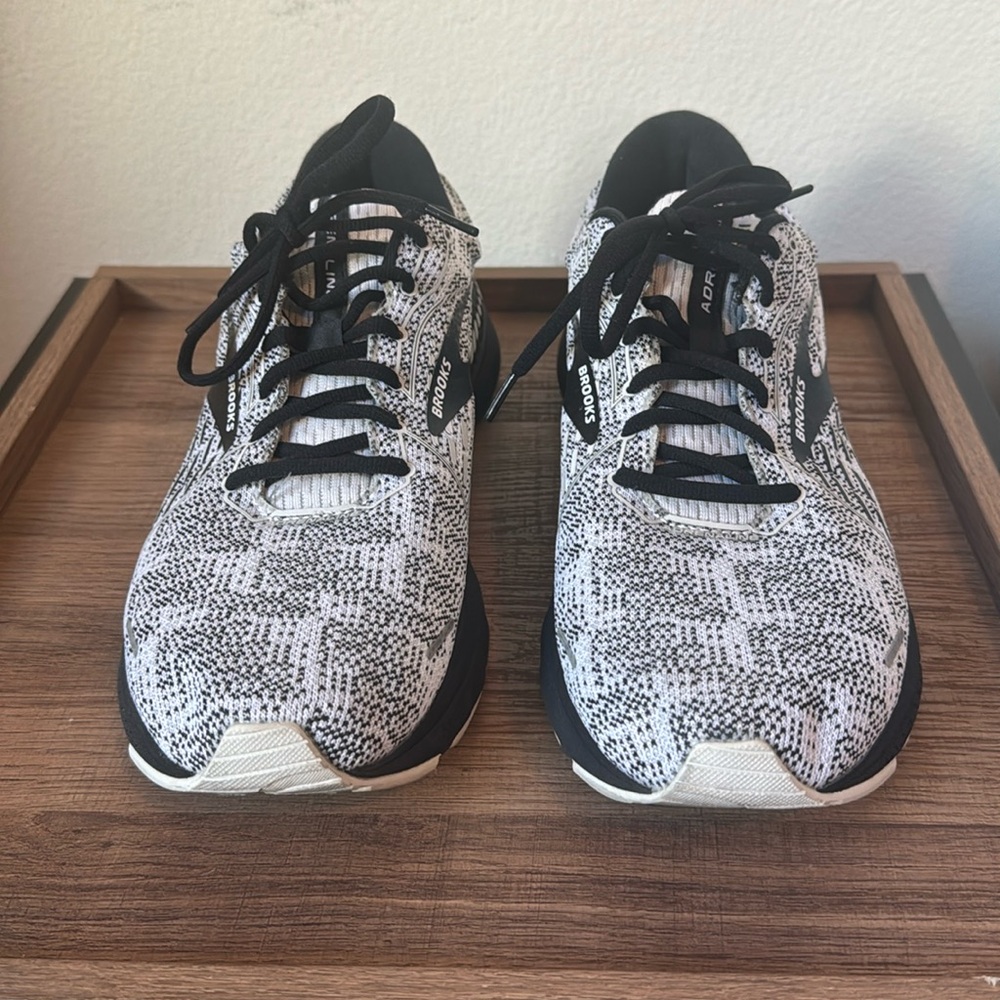 Brooks, adrenaline running shoes.